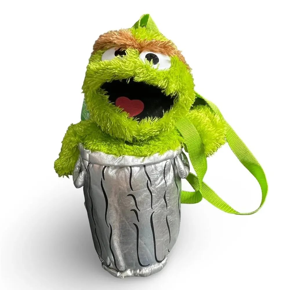 Sesame Street Oscar the Grouch Plush Backpack Accessory Innovation 14